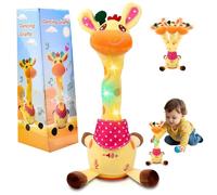 Dancing Giraffe Toy, Singing Giraffe Toy with Volume Control, Dancing Plush Toy Repeat What You Say, Soft Toy for Baby Toddler Encourage Speech, Birthday Gifts for Kids Boys Girls (C)