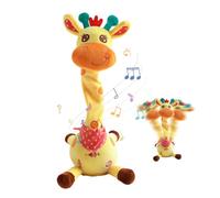 Dancing Giraffe Toy,Talking Dancing Singing Giraffe - Repeat What You Say, Interactive Soft Educational Toy with Volume Control for 1-4 Year Old Boys & Girls (Rechargeable)