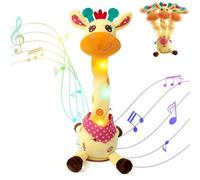 dancing giraffe toy,talking giraffe toy,dancing singing talking recording giraffe toys,English Songs Singing Glowing Animated Singing,Mimicking Recording Toy Speaking Gift For Kids-1pcs