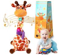 Dancing Giraffe Toy, Talking Singing Giraffe, USB Charging with Volume Control, Educational Recording Toy for Babies and Toddlers