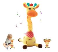 Dancing Giraffe Toys, Interactive Talking Recording Giraffe Stuffed Animal Baby Toys Repeat What You Say, Soft Plush Giraffe Gifts for Kids Girls Boys Toddlers 1 2 3 4 5 6+ Year Old