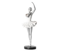 Dancing Girl Ballerina Figurines 24-27 cm | Modern Resin Ballerina Statue, Creative Artistic Ornaments, Never Fade, Elegant Home Decor for Library, Bedroom