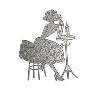 Dancing Girl Metal Cutting Dice Craft Carbon Steel Embossing Template Stencils for Scrapbooking Card Die Cut Mold for Card Making Scrapbooking Machine