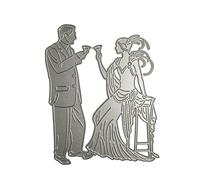 Dancing Girl Metal Cutting Diecraft Carbon Steel Embossing Template for Stencil Card Die-Cut Scrapbooking Card Embossing Template Template Template Card Metal for Stencil