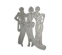 Dancing Girl Metal Cutting Diecraft Carbon Steel Embossing Template for Stencil Card Die-Cut Scrapbooking Card Embossing Template Template Template Card Metal for Stencil