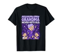 Dancing Grandma Never Gets Old Disco Design T-Shirt