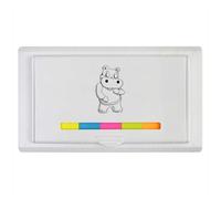 'Dancing Hippo' Sticky Note Ruler Pad (ST00035571)