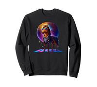 Dancing Horse Disco Ball Horses Lover Funny Party Pet Animal Sweatshirt