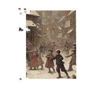 Dancing In The Street Jigsaw Puzzle Warren Reed - Designer Multi 500 Piece