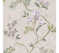 Dancing Iris Wallpaper Mauve Rasch 100111