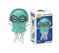 Dancing Jellyfish Baby Toy - Crawling Jellyfish Tummy Time Sound Toy, Magic Dancing Music Crawling Toys For 3 4 5 6 7 8 Year Old Girl Kids Boy Birthday - Magic Squid Tummy Time Toys