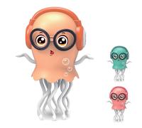 Dancing Jellyfish Toy for Interactive Relax, Electric Dancing Jellyfish Toy for Kids & Adults, Magical Electric Dancing Jellyfish Baby Toy with Led Light and Music yellow