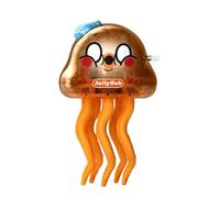 Dancing Jellyfish Toy, Glow-in-the-Dark Sensory Sea Creature, Educational Learning Prop for Daughters, Sons, Girls, Toddler, Babies, Children, 2.17x1.97x3.74 inches, Green and Orange Colored