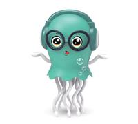 Dancing Jellyfish Toy with Lights and Music, Dancing Octopus Toy, Crawling Dancing Automatic Obstacle Sensor Toys, Music Crawling Toys for Learning to Walk for Kids Boy Girl (Green)