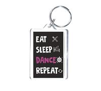 Dancing Keyring - Eat Sleep Dance Repeat - Novelty Dance Keyring - Fun Gift - Great Gift Or Present