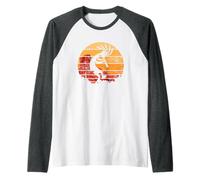 Dancing Kokopelli Southwestern USA Native American Symbol Raglan Baseball Tee