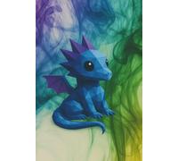 Dancing Myst Dragon || Lined Notebook, 6x9, 120 Pages: Journal for Writing, School Notes, Lists, or Gifting