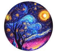 Dancing Night Stars Jigsaw Puzzles for Adults, 1000 Piece Jigsaw Puzzles for Adults Perfect for Teenagers & Collectors, Ideal Home Decor & Travel Gift 67.5x67.5cm