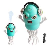 Dancing Octopus Baby Toy, Automatic Obstacle Sensor Squid, Rechargeable Crawling Octopus Toy with Light & Music for Kids Dancing Tummy Play Crib Birthday Christmas Girls Boys Toddler