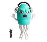Dancing Octopus Baby Toy | Wiggling Obstacle Sensor Squid - Rechargeable Crawling Octopus Toy with Light & Music for Kids Dancing Tummy Play Crib Birthday Christmas Girls Boys Toddler