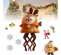 Dancing Octopus Toddler Toys with Christmas Theme, Clockwork Dancing Octopus Toy, Dancing Ghost Baby Toy, Cute & Safe Halloween Interactive Gift for Ages 3+ (deer)