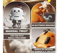 Dancing Octopus Toy Clockwork Sliding Creative Toy,2pcs Creative Twisting Christmas Wind Up Toys Interactive Dancing Crawling Ghost for Halloween, Dancing Octopus Style A