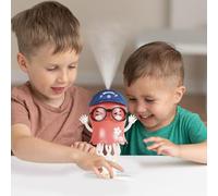 Dancing Octopus Toy - Electric Crawling Game, Interactive Light Music Play with Spray Effect, Smart Obstacle Avoidance Action Figure, Kids Activity Entertainment Device, Moving Octopus Playtime