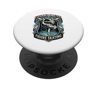 Dancing on Ice Figure Skating Elegance Of Steel PopSockets Adhesive PopGrip