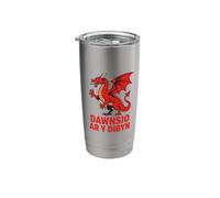 Dancing On The Edge Rugby Red Dragon Stainless Steel Insulated Tumbler