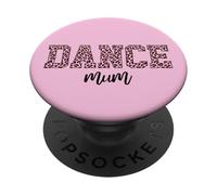 Dancing Practice Mother Of Dancer Leopard Print Dance Mum PopSockets Adhesive PopGrip