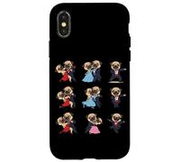 Dancing Pug Ballroom Tango Salsa Dog Lover Case for iPhone X/XS