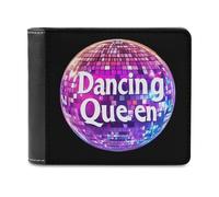 Dancing Queen Bifold Wallet PU Leather Pocket Wallet Slim Purse for Women Men Gifts