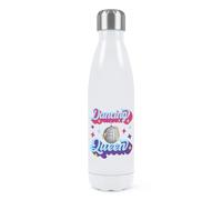 Dancing Queen Double Wall Water Bottle Insulated Stainless Steel Sports Drinks 500ml White