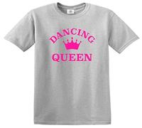 Dancing Queen Kids T-Shirt Funny Girls Dancer Gift Present Novelty Top Tee(Sport Grey,5-6 Years)