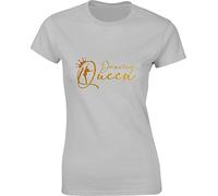 Dancing Queen Ladies T-Shirt Nostalgic Vintage Mother Day Hen Do Party Wear Anniversary Birthday Valentine's Unisex Gift Ladies Top (H Grey, S)