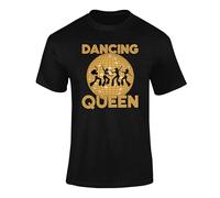 Dancing Queen Retro Disco Style T Shirt 70s 80s Vintage Party top For Kids And Adults Black S Style4