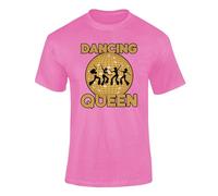 Dancing Queen Retro Disco Style T Shirt 70s 80s Vintage Party top For Kids And Adults Orchid Pink M Style4