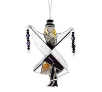 Dancing Queen Spinner, Acrylic Stained Dance Lady Wind Suncatcher DIY Spinner Suitable for Porch Garden Courtyard Window Decoration