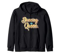 Dancing Queen - Vintage Retro 70's Disco Dancing Lover Zip Hoodie