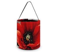 Dancing Red Flower Trick Or Treat Bag Halloween Candy Bags Reusable Party Favor Bag for Christmas & Gift Exchange