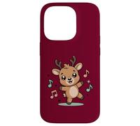 Dancing Reindeer With Music Notes Case for iPhone 14 Pro