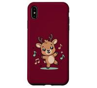 Dancing Reindeer With Music Notes Case for iPhone XS Max