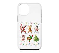 Dancing Santa Reindeer Snowman Polar Bear Elf Christmas Tree Case for iPhone 12/12 Pro