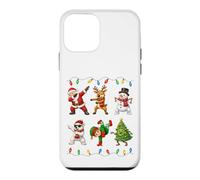 Dancing Santa Reindeer Snowman Polar Bear Elf Christmas Tree Case for iPhone 12 mini