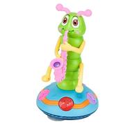 Dancing Saxophone Caterpillar, Kids Electric Wriggle Caterpillar Saxophone Toys, Fun Musical Toy Rocking Twister Dance Toy, Battery Powered Baby Sensory Toys with Music & LED Lights, Gift for Toddlers