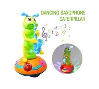Dancing Saxophone Caterpillar Toy, Battery Powered Baby Sensory Musical