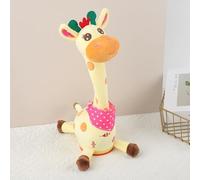 Dancing Singing Giraffe Baby Toys - Ultra-Soft Interactive Musical Plush Toy, Speech Development Aid for 1-3 Year Olds, Ideal Birthday and Graduation Gift (Yellow can wriggle and sing, giraffe)