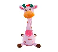 Dancing Singing Talking Giraffe Toy Repeat What You Say,Interactive Baby Toy with Volume Control,Mimicking Recording Giraff e Toys, Educational toys for Kids Toddlers 0 1 2 3 4 5 6 Year Old (pink)
