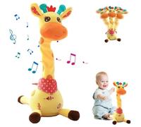 Dancing Singing Talking Giraffe Toy Repeat What You Say,Volume Control Singing Dancing Giraffe Toy,Baby Encourage Speech Birthday Gifts Educational toys for Kids 0 1 2 3 Year Old (Styles 1)