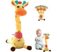 Dancing Singing Talking Giraffe Toy, Volume Control Function, Repeat What You Say, USB Rechargeable, Interactive Mimicking Toy, Birthday Gifts for Kids 0-6 Year Old Boys Girls and Home Decoration